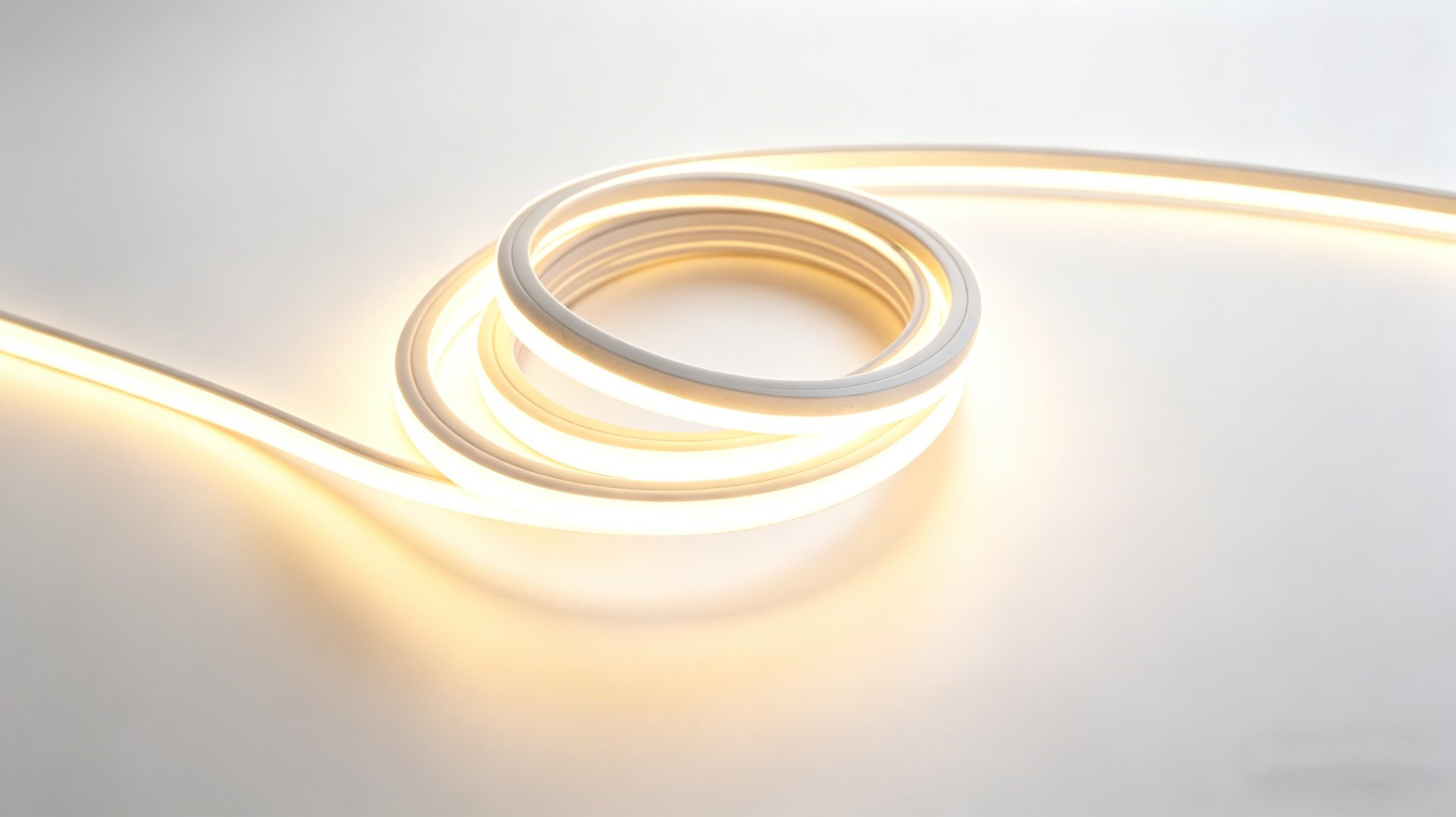 Flexible silicone lighting in curved installation