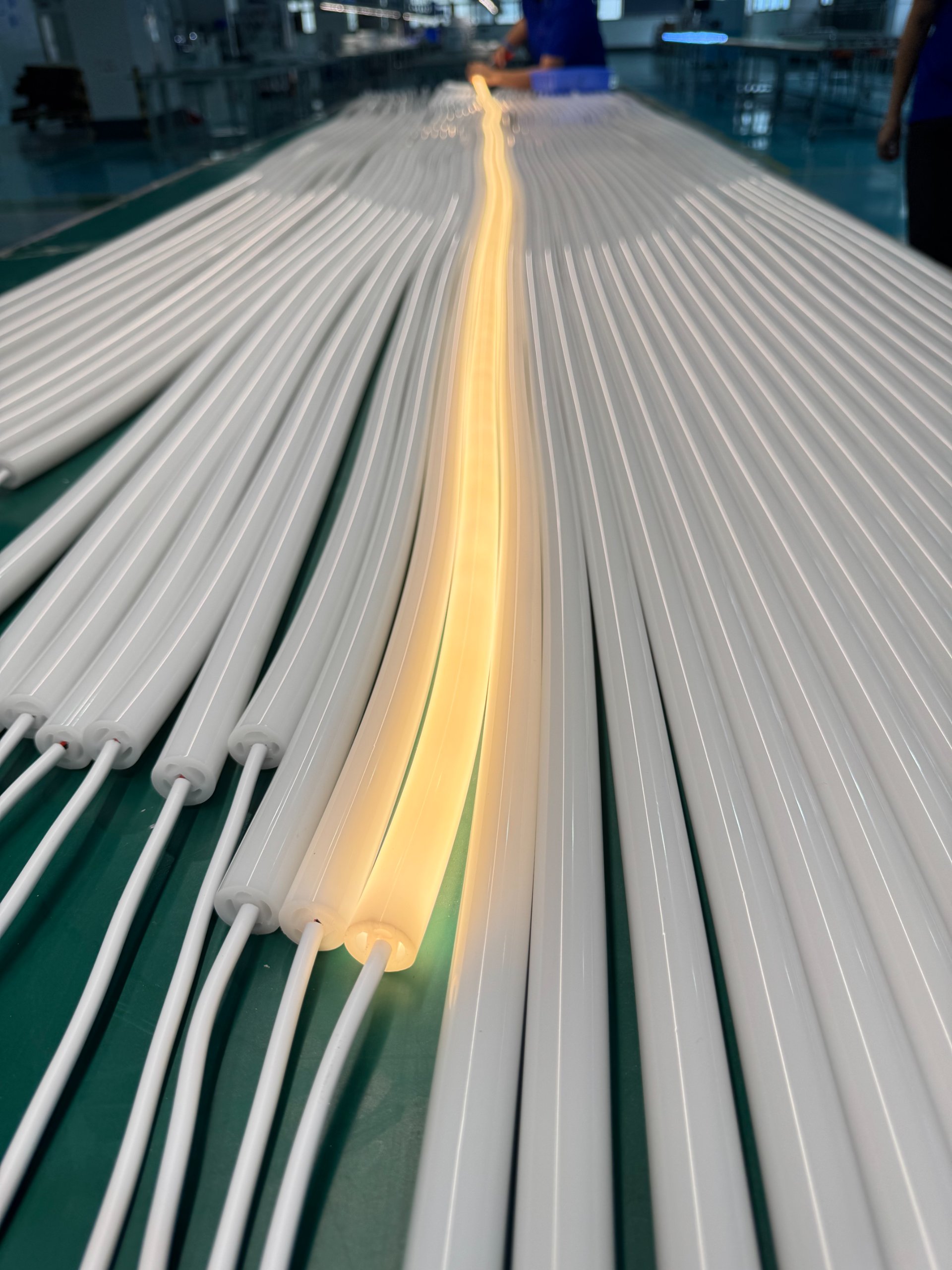Quality control process in neon sign manufacturing