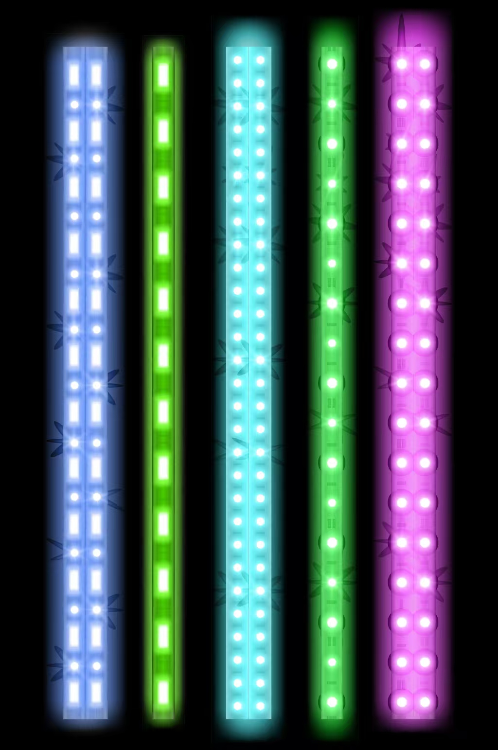 LED neon rope light cuttable installation on building facade