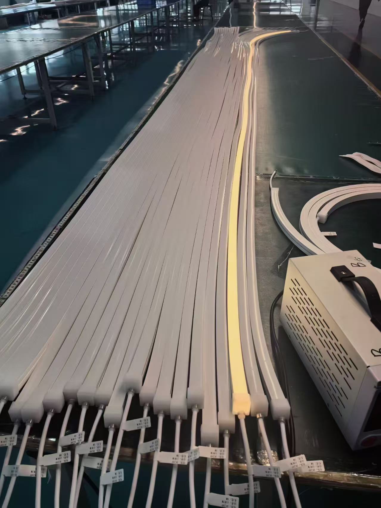 LED neon rope light cuttable mock-up test installation